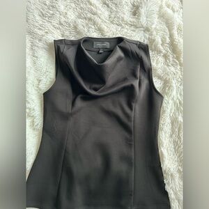Banana Republic Black Cowl-Neck Sleeveless Top
